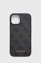 Чехол на телефон Guess iPhone 15 6.1 для телефона серый GUHCP15SG4GFGR