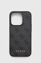 Чехол на телефон Guess iPhone 15 Pro 6.1 для телефона серый GUHCP15LG4GFGR