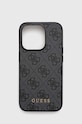 Чехол на телефон Guess iPhone 15 Pro 6.1 для телефона серый GUHCP15LG4GFGR