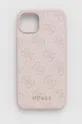 розовый Чехол на телефон Guess iPhone 15 Plus 6.7 Unisex