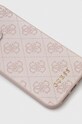 Guess etui na telefon iPhone 15 Pro Max 6.7" GUHCP15XG4GFPI różowy AA00