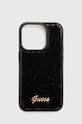 Guess Husă pentru telefon iPhone 15 Pro 6.1 pentru telefon negru GUHCP15LPSFDGSK