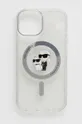 transparentny Karl Lagerfeld etui na telefon iPhone 15 6.1 Unisex