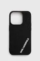 črna Etui za telefon Karl Lagerfeld iPhone 15 Pro 6.1 Unisex