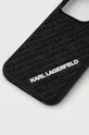 Karl Lagerfeld custodia per telefono iPhone 15 Pro 6.1 nero