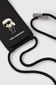 Θήκη κινητού Karl Lagerfeld iPhone 15 6.1 KLHCP15SSASKNPSK μαύρο AA00