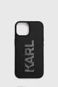 črna Etui za telefon Karl Lagerfeld iPhone 15 6.1 Unisex