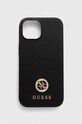 Guess etui na telefon iPhone 15 6.1 na telefon czarny GUHCP15SPS4DGPK