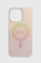 Guess etui na telefon iPhone 15 Pro Max 6.7 na telefon różowy GUHMP15XHITSP