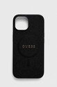 Puzdro na mobil Guess iPhone 15 6.1 na mobil čierna GUHMP15SPSAHMCK
