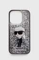transparentna Etui za telefon Karl Lagerfeld iPhone 15 Pro 6.1 Unisex