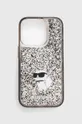 transparentny Karl Lagerfeld etui na telefon iPhone 15 Pro 6.1 Unisex