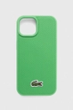 Θήκη κινητού Lacoste iPhone 15 6.1 για τηλέφωνο πράσινο LCHMP15SPVCN