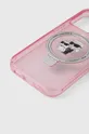 Puzdro na mobil Karl Lagerfeld iPhone 15 Pro 6.1 ružová