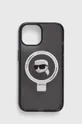 črna Etui za telefon Karl Lagerfeld iPhone 15 6.1 Unisex
