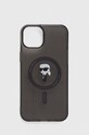 Karl Lagerfeld etui na telefon iPhone 15 Plus 6.7 na telefon czarny KLHMP15MHFCKNOK
