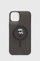 чёрный Чехол на телефон Karl Lagerfeld iPhone 15 Plus 6.7 Unisex
