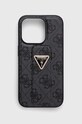 Guess etui na telefon iPhone 15 Pro 6.1'' na telefon szary GUHCP15LPGS4TDK