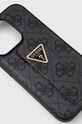 Guess etui na telefon iPhone 15 Pro 6.1'' GUHCP15LPGS4TDK szary AA00