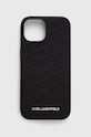 Karl Lagerfeld custodia per telefono iPhone 15 / 14 / 13 6.1'' custodia per telefono nero KLHCP15SPQKPMK
