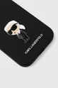 Etui za telefon Karl Lagerfeld iPhone 15 / 14 / 13 6.1'' crna