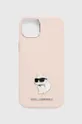 ružová Puzdro na mobil Karl Lagerfeld iPhone 15 Plus / 14 Plus 6.7'' Unisex