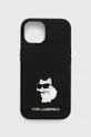 czarny Karl Lagerfeld etui na telefon iPhone 15 / 14 / 13 6.1'' Unisex