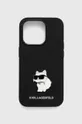 čierna Puzdro na mobil Karl Lagerfeld iPhone 15 Pro 6.1'' Unisex