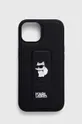 črna Etui za telefon Karl Lagerfeld iPhone 15 / 14 / 13 6.1'' Unisex