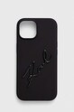 Puzdro na mobil Karl Lagerfeld iPhone 15 / 14 / 13 6.1'' na mobil čierna KLHCP15SSKSBMCK