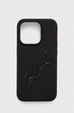 Θήκη κινητού Karl Lagerfeld iPhone 15 Pro 6.1'' για τηλέφωνο μαύρο KLHCP15LSKSBMCK