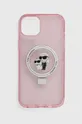 розовый Чехол на телефон Karl Lagerfeld iPhone 15 Plus / 14 Plus 6.7'' Unisex