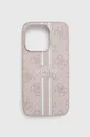 розовый Чехол на телефон Guess iPhone 15 Pro 6.1