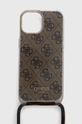 beżowy Guess etui na telefon iPhone 15 / 14 / 13 6.1