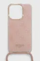 ružová Puzdro na mobil Guess iPhone 15 Pro 6.1