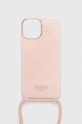 Чохол на телефон Guess iPhone 15 Pro Max 6.7" GUHCP15XHC4SEP рожевий AA00