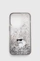 priesvitná Puzdro na mobil Karl Lagerfeld iPhone 14 Pro 6.1'' Unisex
