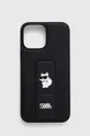 črna Etui za telefon Karl Lagerfeld iPhone 13 Pro Max 6.7'' Unisex