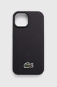 Lacoste husă pentru telefon iPhone 15 / 14 / 13 6.1" pentru telefon negru LCHMP15SPVCK