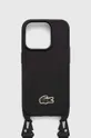čierna Puzdro na mobil Lacoste iPhone 15 Pro 6.1
