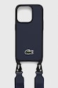 Lacoste husă pentru telefon iPhone 15 Pro 6.1" pentru telefon bleumarin LCHCP15LSPVCV