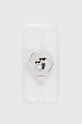 Puzdro na mobil Karl Lagerfeld iPhone 14 Pro Max 6.7" na mobil priesvitná KLHMP14XHMRSKCH