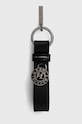 Шкіряний брелок Karl Lagerfeld чорний 241W3803