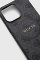 Guess telefon tok iPhone 15 Pro Max 6,7" GUHMP15XG4GFRK fekete AA00
