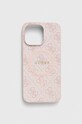 Чохол на телефон Guess iPhone 15 Pro Max 6,7" для телефону рожевий GUHMP15XG4GFRP