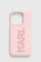 розовый Чехол на телефон Karl Lagerfeld iPhone 15 Pro 6.1