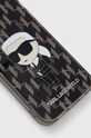 Θήκη κινητού Karl Lagerfeld iPhone 15 / 14 / 13 6.1" KLHCP15SHNKMKLK μαύρο AA00