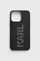 Karl Lagerfeld Husă pentru telefon iPhone 15 Pro Max 6.7" pentru telefon negru KLHCP15X3DMBKCK