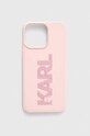 Чохол на телефон Karl Lagerfeld iPhone 15 Pro Max 6.7" для телефону рожевий KLHCP15X3DMBKCP