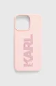 ροζ Θήκη κινητού Karl Lagerfeld iPhone 15 Pro Max 6.7
